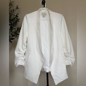 Rachel Zoe white Open-Front Blazer Jacket